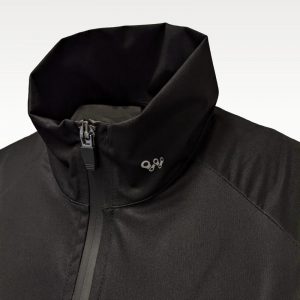 High Neck Black Gilet