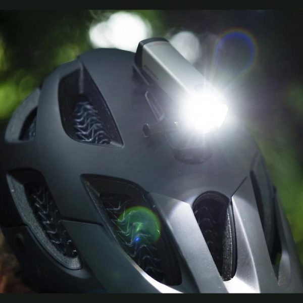 Bontrager Circuit Helmet with Lights attached 2
