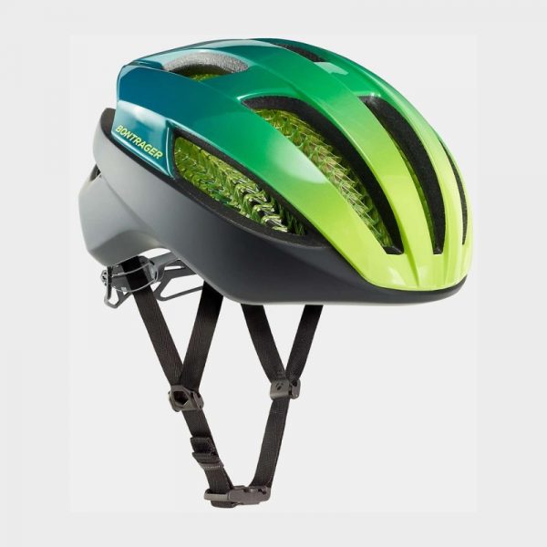 Bontrager Specter Wavecell Helmet Teal Yellow with straps