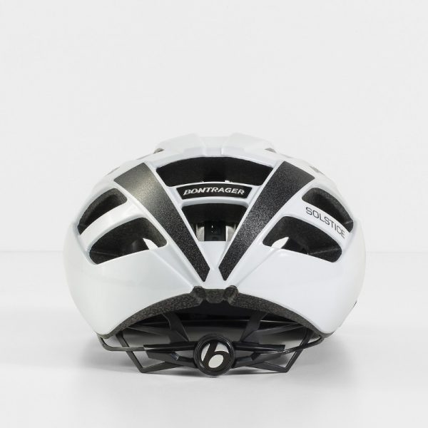 Bontrager White Solstice Bike Helmet Rear