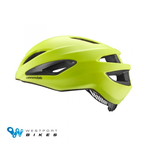 Cannondale Intake MIPS Helmet Neon Yellow Side Profile