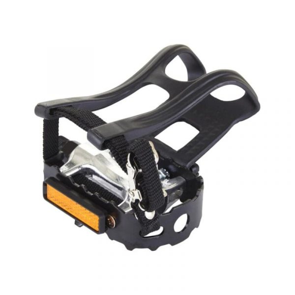 M Part Essential Alloy pedals including toe clips and straps 916 inch thread