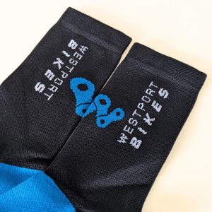 Westport Bike Shop Black Cycling Socks