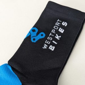 Westport Bike Shop Black Cycling Socks