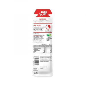 High5 Energy Gel Citrus Flavour Back label