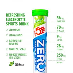 High5 Energy Sports Drink Stats