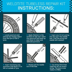 Weldtite Tubeless Repair Kit Instructions