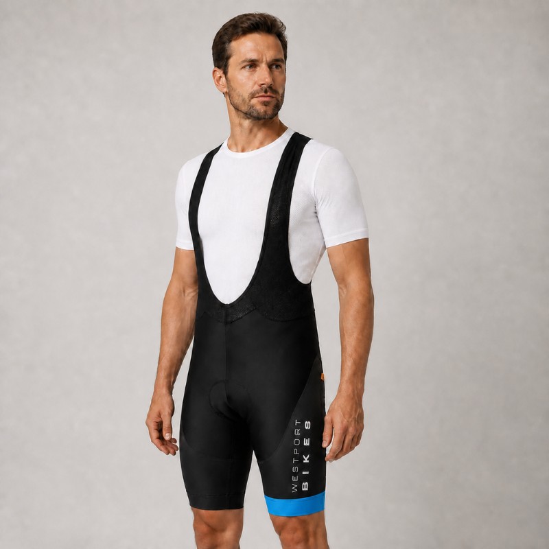 Westport Bikes Black Cycling Bib Shorts Bike Kit
